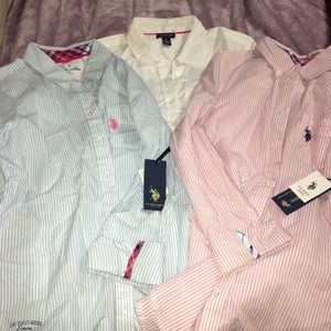 Set of 3 U.S. Polo Association oxford shirts